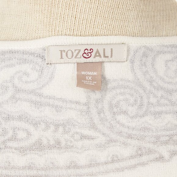 Black & White Beautiful Paisley Cardigan - Picture 4 of 4